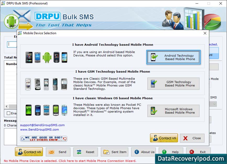 Bulk Text Messaging Software – Professional